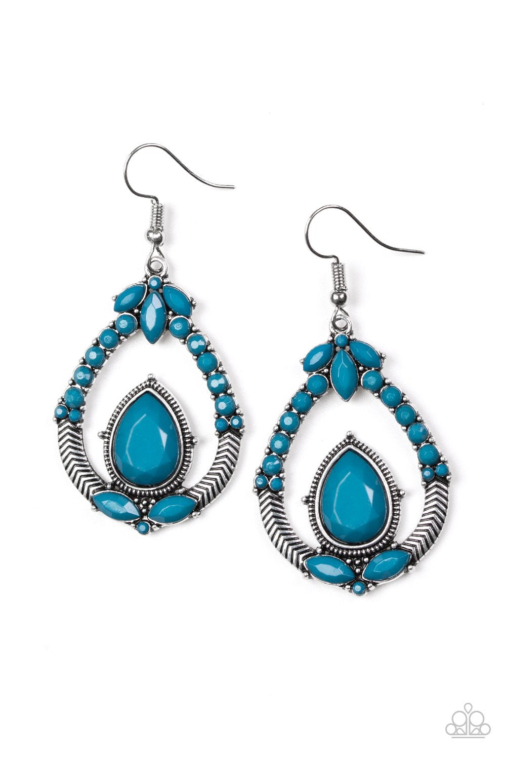 Paparazzi Earring ~ Vogue Voyager - Blue