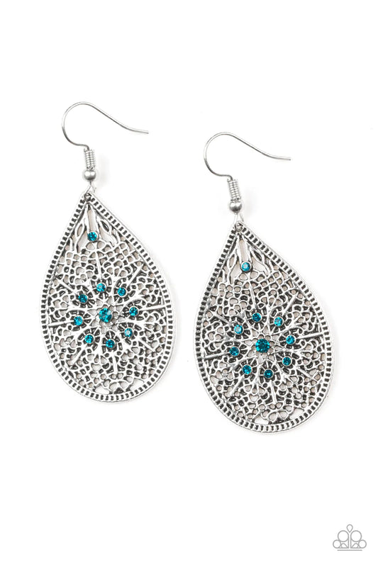 Paparazzi Earring ~ Dinner Party Posh - Blue