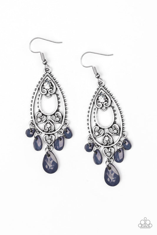 Paparazzi Earring ~ Fashion Flirt - Blue