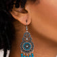 Courageously Congo - Blue - Paparazzi Earring Image