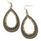Right As REIGN - Brass - Paparazzi Earring Image