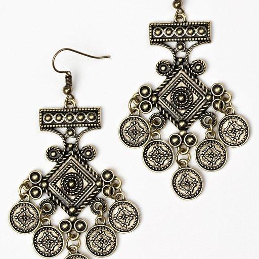 Paparazzi Earring ~ Unexplored Lands - Brass