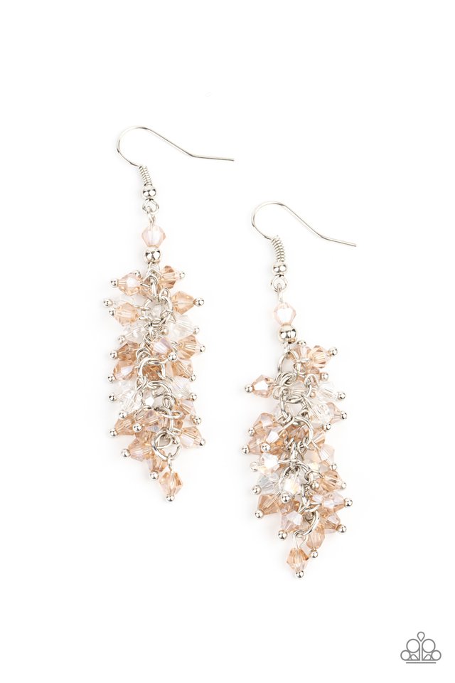 Celestial Chandeliers - Brown - Paparazzi Earring Image