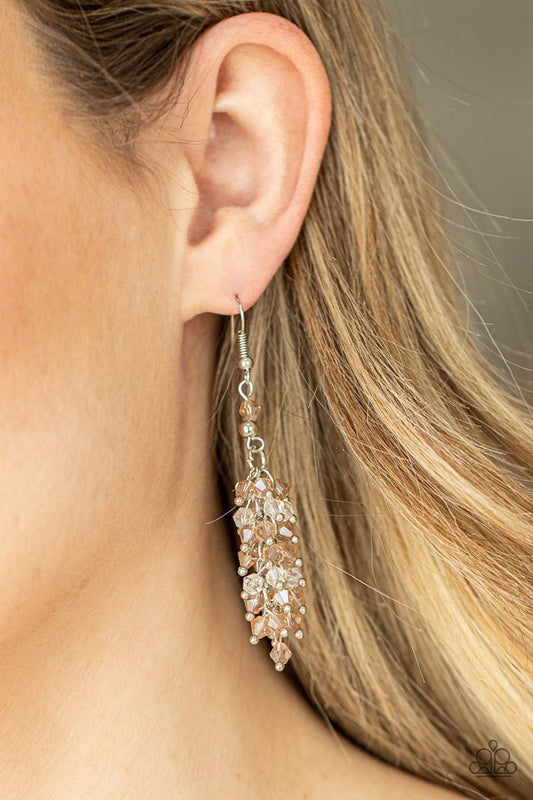 Celestial Chandeliers - Brown - Paparazzi Earring Image
