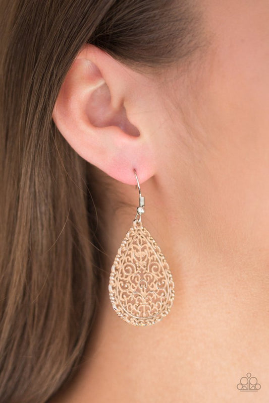 Indie Idol - Brown - Paparazzi Earring Image