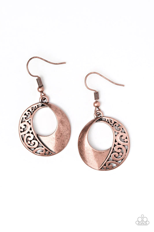 Paparazzi Earring ~ Eastside Excursionist - Copper