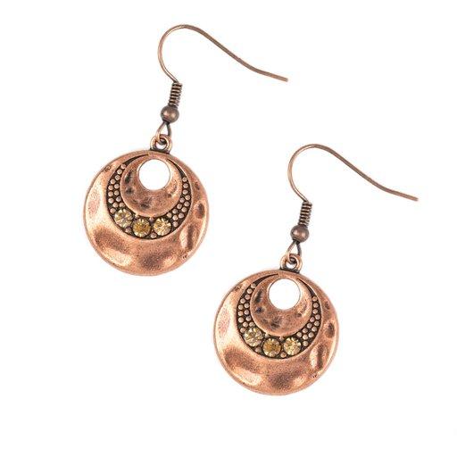 Paparazzi Earring ~ Hard CACHE - Copper