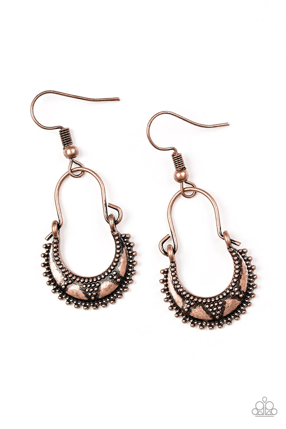 Paparazzi Earring ~ Industrially Indigenous - Copper