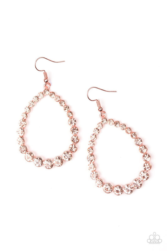 Paparazzi Earring ~ Rise and Sparkle! - Copper