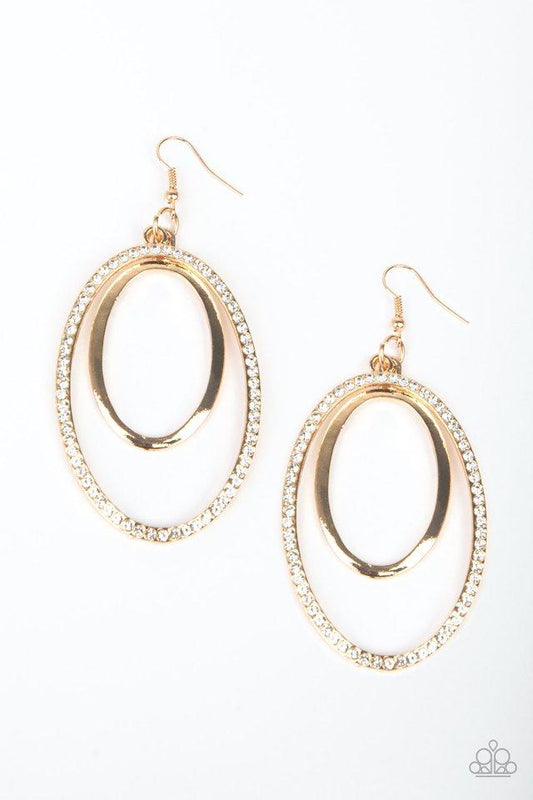 Paparazzi Earring ~ Wrapped In Wealth - Gold
