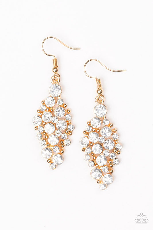 Paparazzi Earring ~ Cosmically Chic - Gold