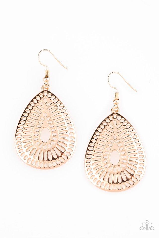 Paparazzi Earring ~ You Look GRATE! - Gold