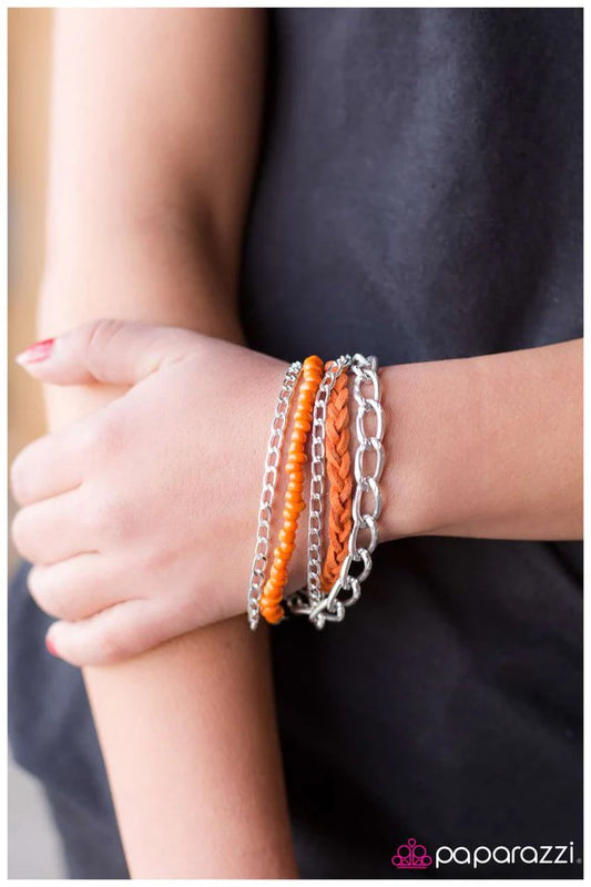 Paparazzi Bracelet ~ I Feel You - Orange