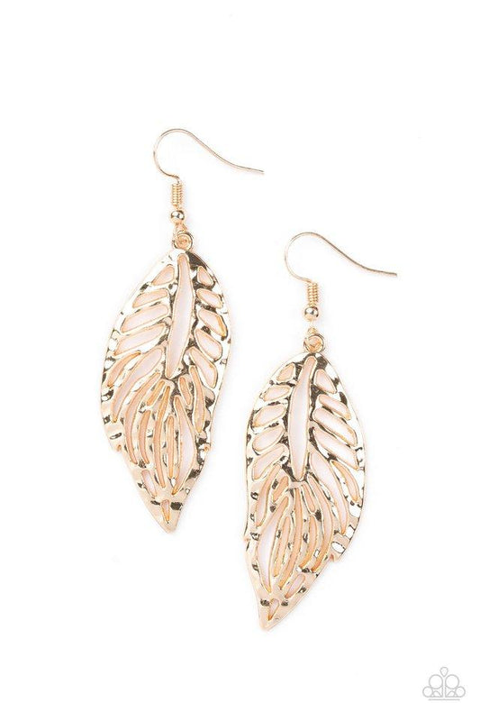 Paparazzi Earring ~ Come Home To Roost - Gold