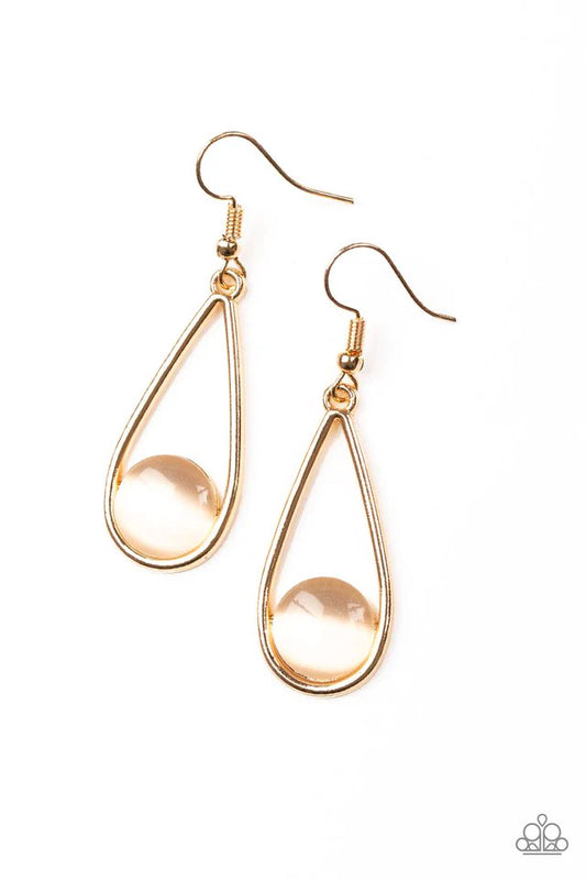Paparazzi Earring ~ Over The Moon - Gold