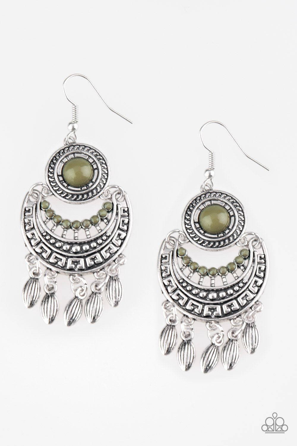 Paparazzi Earring ~ Mantra to Mantra - Green