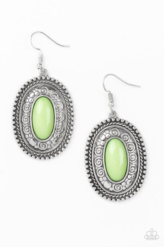 Pendiente Paparazzi ~ Haute Hacienda - Verde