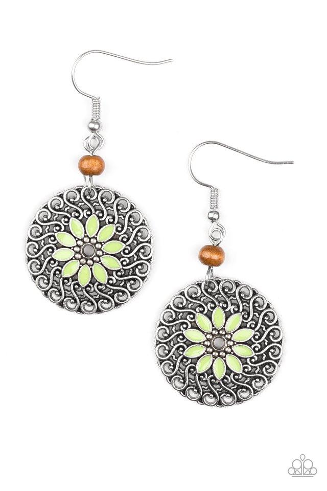 Paparazzi Earring ~ Honolulu Harmony - Green