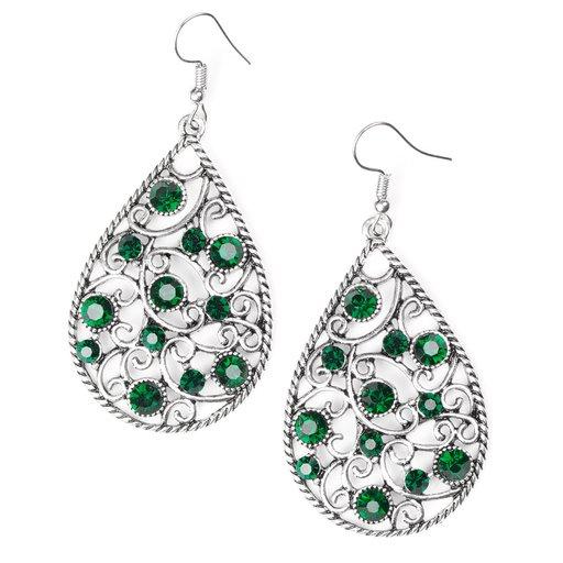 Pendiente Paparazzi ~ Certainly Courtier - Verde