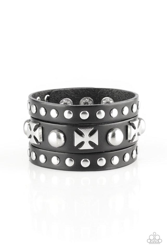 Pulsera Paparazzi ~ Chopper Central - Negro