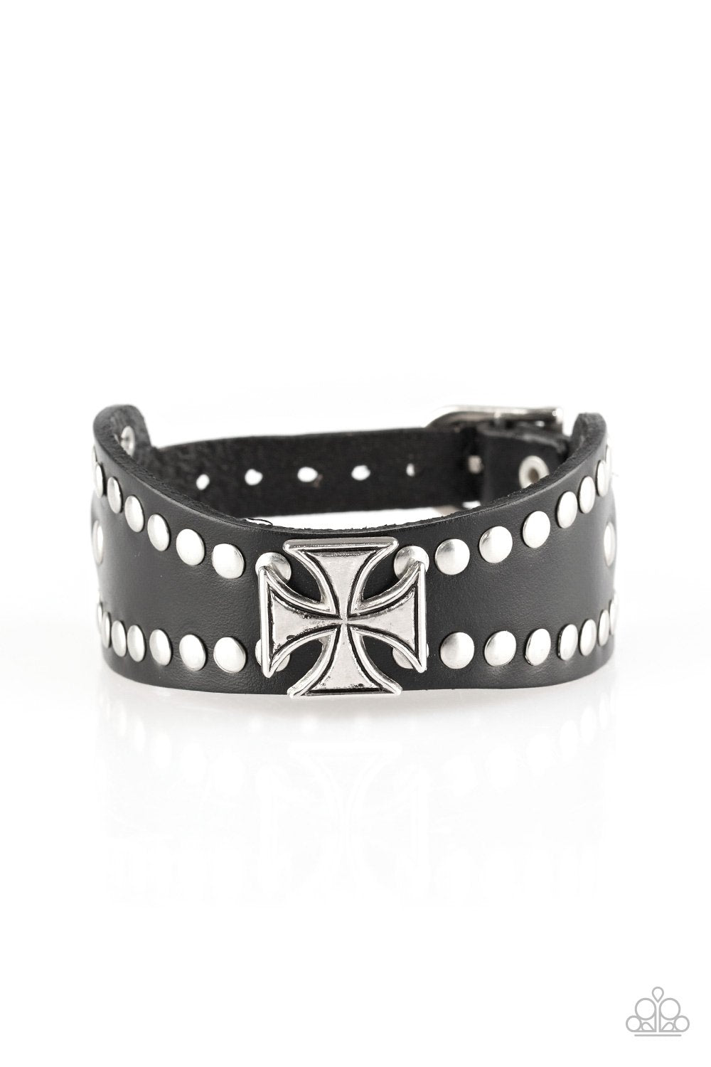 Pulsera Paparazzi ~ En el bloque CHOPPER - Negro