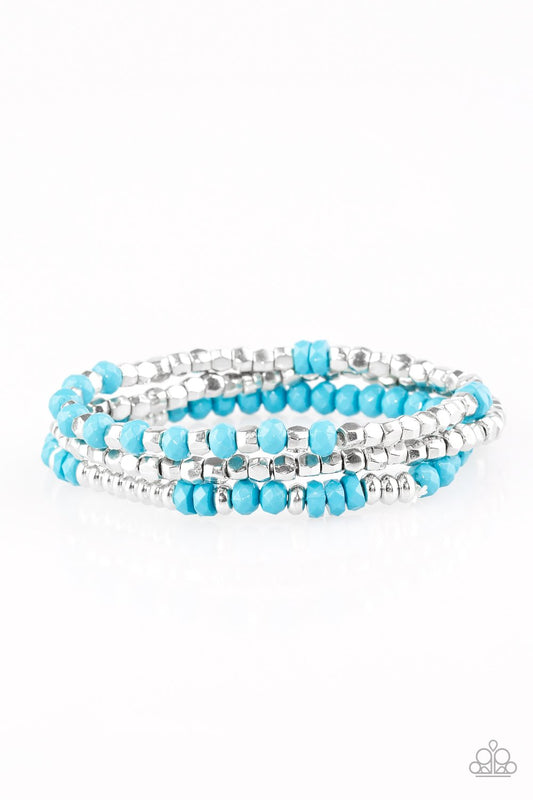 Pulsera Paparazzi ~ Muy vivaz - Azul