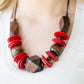 Pacific Paradise - Red - Paparazzi Necklace Image