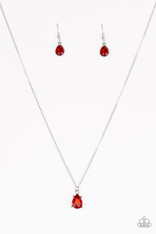 Paparazzi Necklace ~ Classy Classicist - Red