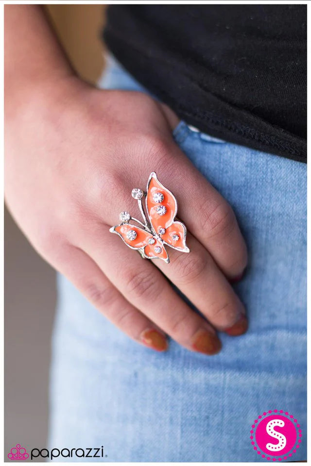 Paparazzi Ring ~ Time Flies - Orange