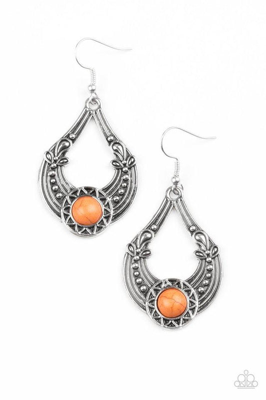 Paparazzi Earring ~ Sol Sonata - Orange