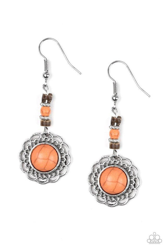 Paparazzi Earring ~ Desert Bliss - Orange