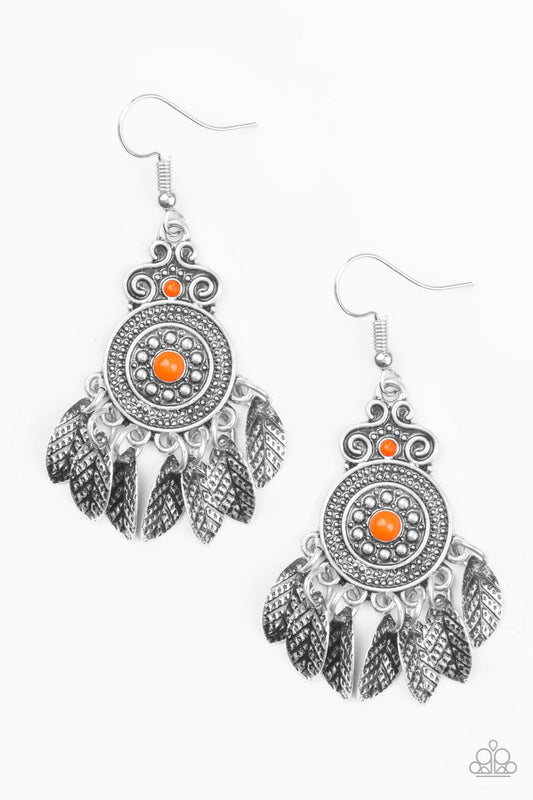 Paparazzi Earring ~ Lower East WILDSIDE - Orange