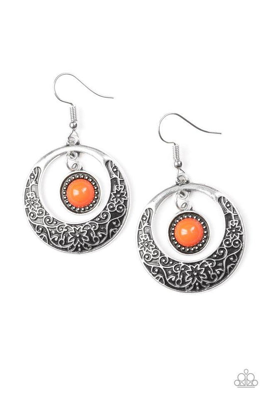 Paparazzi Earring ~ Wandering Waikiki - Orange