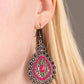 Carnival Courtesan - Pink - Paparazzi Earring Image