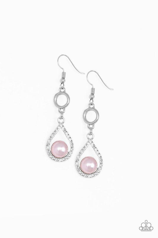 Paparazzi Earring ~ Roll Out The Ritz - Pink