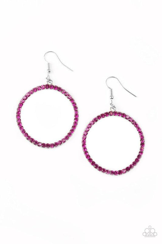 Paparazzi Earring ~ Stoppin Traffic - Pink