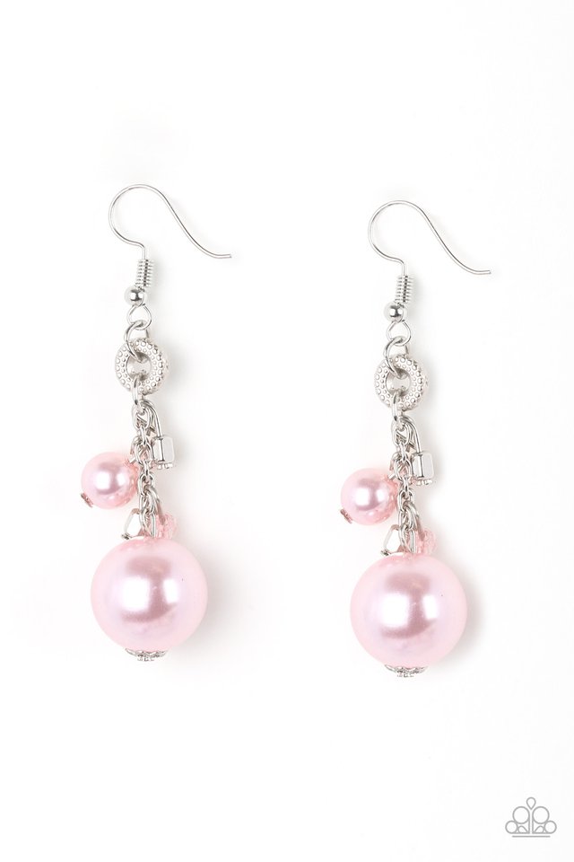 Timelessly Traditional - Pink - Paparazzi Earring Image