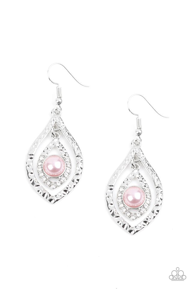 Reflective Rhinestones Pink Earrings - Jewelry by Bretta