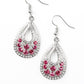 Sparkling Stardom - Pink - Paparazzi Earrings Image