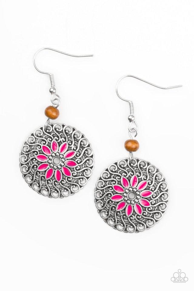 Paparazzi Earring ~ Honolulu Harmony - Pink