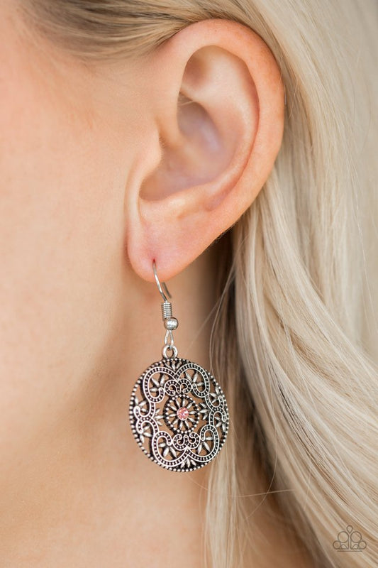 Rochester Royale - Pink - Paparazzi Earring Image