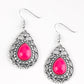 Flirty Finesse - Pink - Paparazzi Earring Image