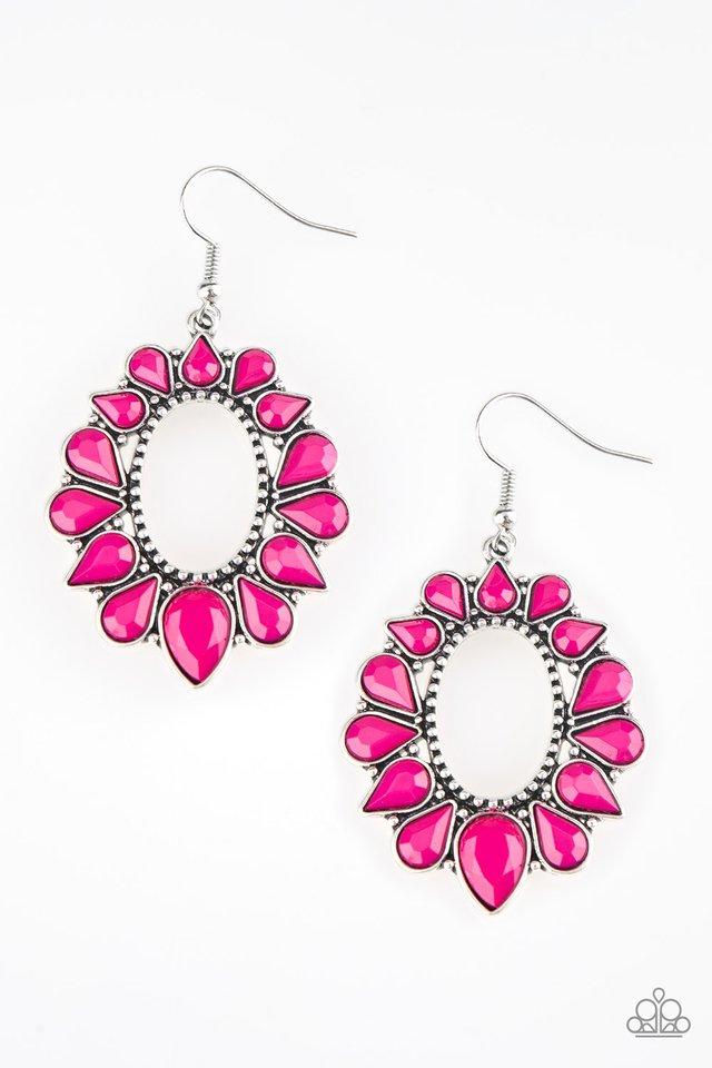 Paparazzi Earring ~ Fashionista Flavor - Pink