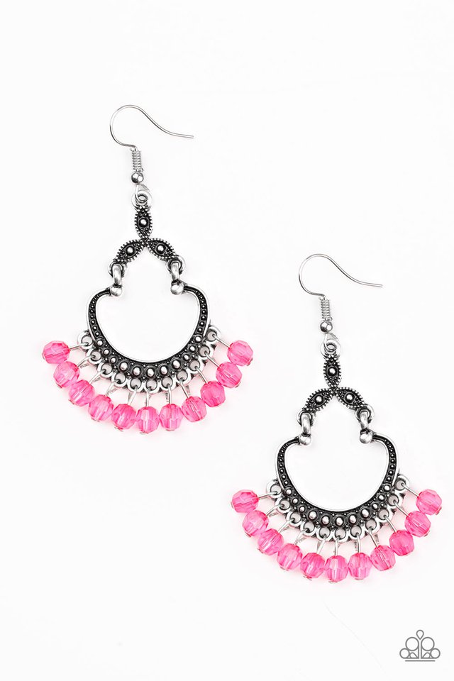 Babe Alert - Pink - Paparazzi Earring Image