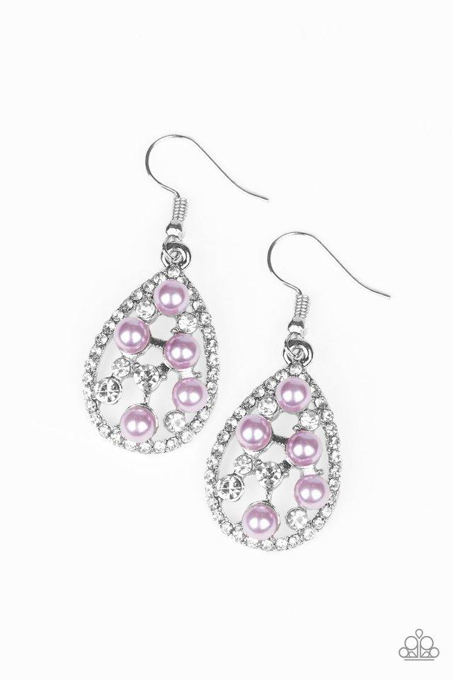 Paparazzi Earring ~ Fabulously Wealthy - Purple