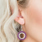 Wreathed In Radiance - Purple - Paparazzi Earring Image
