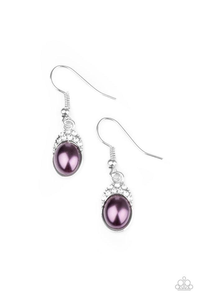 How Fancy - Purple - Paparazzi Earring Image