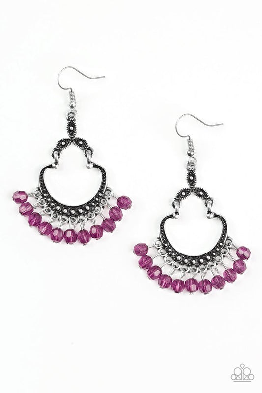 Babe Alert - Purple - Paparazzi Earring Image