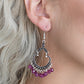 Babe Alert - Purple - Paparazzi Earring Image