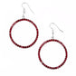 Paparazzi Earring ~ Stoppin Traffic - Red